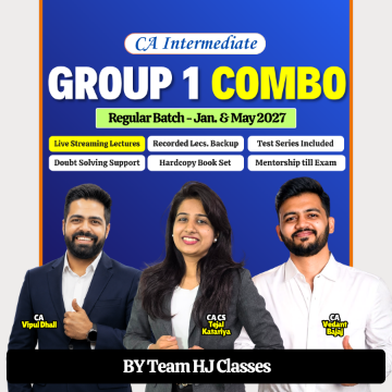 CA Inter Group 1 Regular Combo for Jan & May 2027 by Vipul Sir, Tejal Mam & Vedant Sir