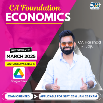CA Foundation Economics Fastrack for Sept. 2026 & Jan. 2027 by CA Harshad Jaju