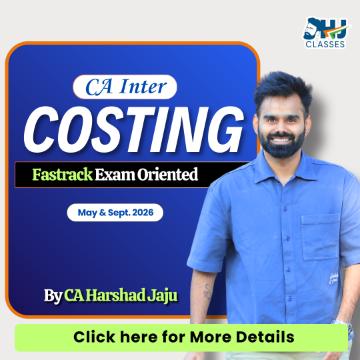 CA Inter Costing Fastrack for Sept. 2026 & Jan. 2027 by CA Harshad Jaju
