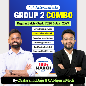 CA Inter Group 2 Regular Combo for Jan & May 2027 by Harshad Sir & Modi Sir