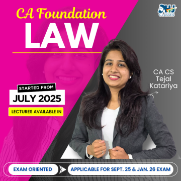 CA Foundation LAW Fastrack for Sept. 2026 & Jan. 2027 by CA CS Tejal Katariya