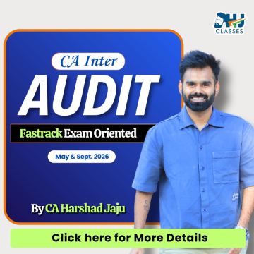 CA Inter Audit Fastrack for Sept. 2026 & Jan. 2027 by CA Harshad Jaju